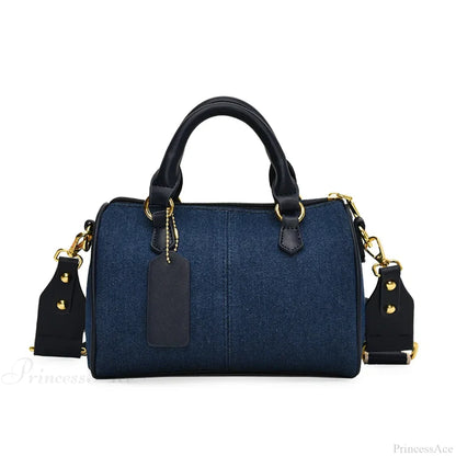 Colorblock Denim Mini Crossbody Handbag