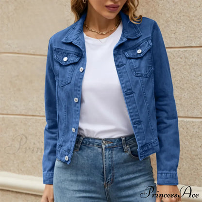 Cotton Denim Spring Autumn Cardigan Punk Gothic Bomber Windbreaker Hollow Out Jacket