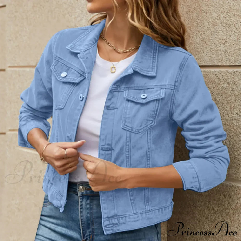 Cotton Denim Spring Autumn Cardigan Punk Gothic Bomber Windbreaker Hollow Out Jacket