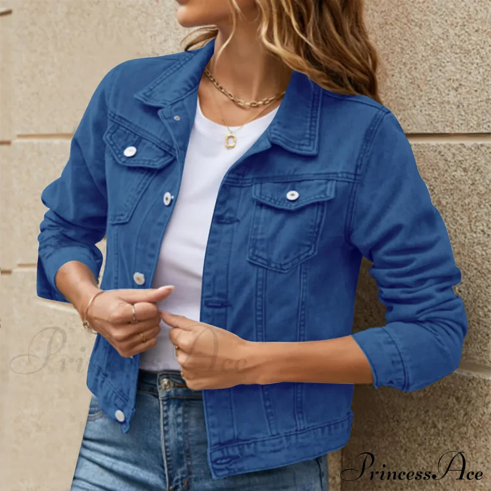 Cotton Denim Spring Autumn Cardigan Punk Gothic Bomber Windbreaker Hollow Out Jacket