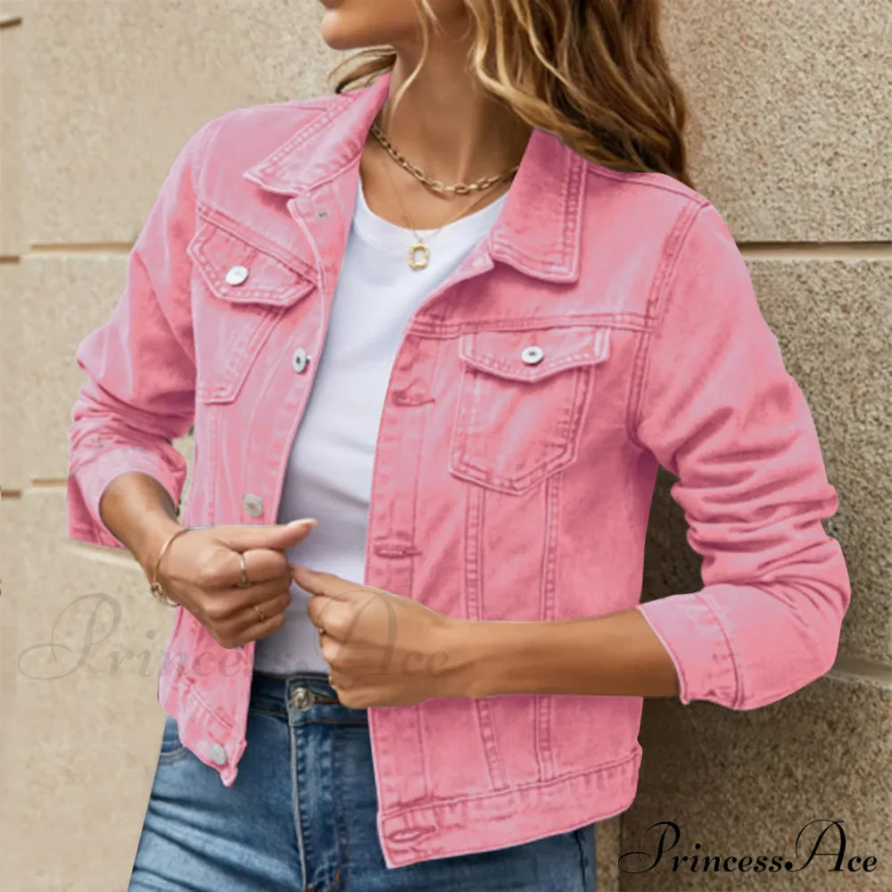 Cotton Denim Spring Autumn Cardigan Punk Gothic Bomber Windbreaker Hollow Out Jacket