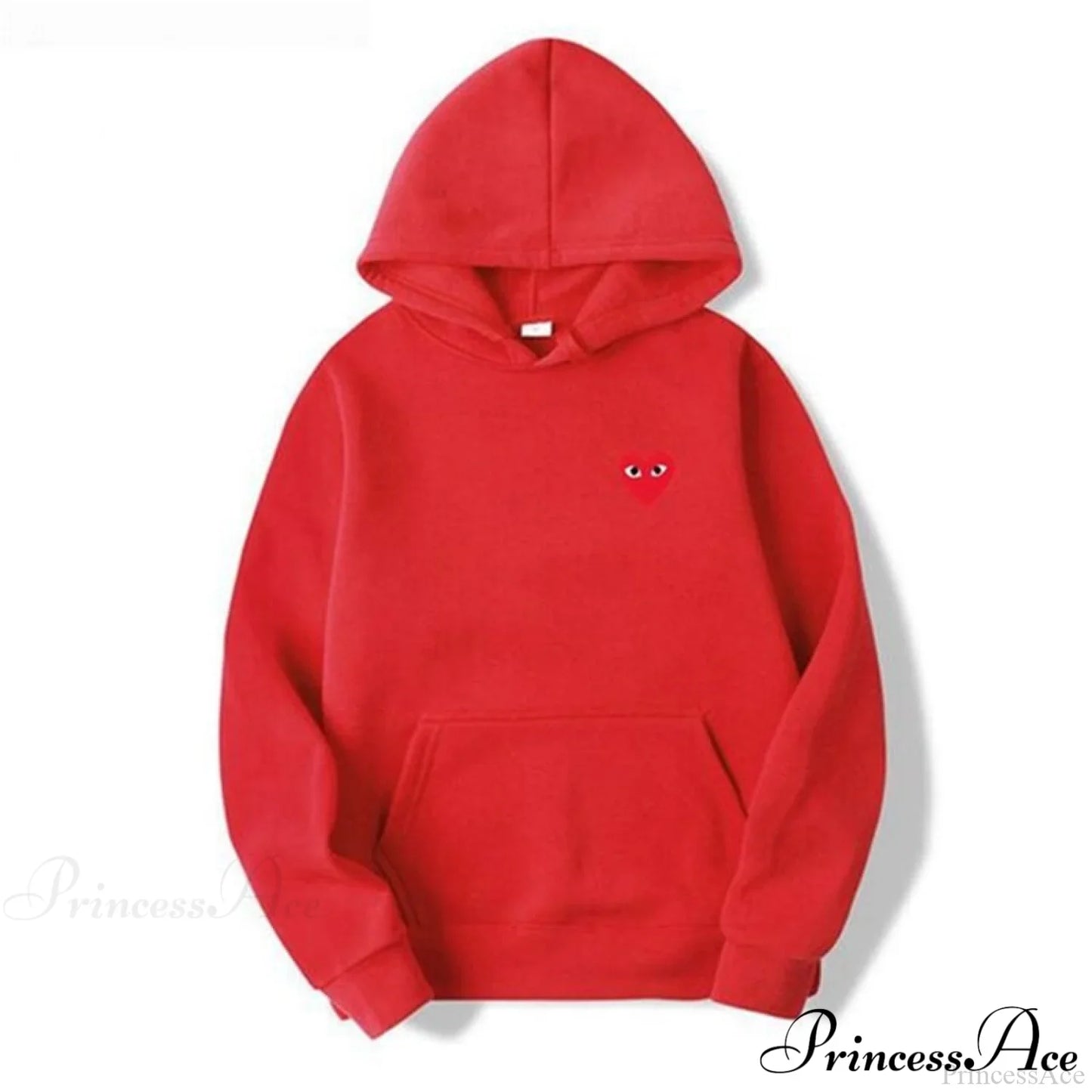 Cotton Heart-Eye Printed Fall/Winter Casual Hoodies