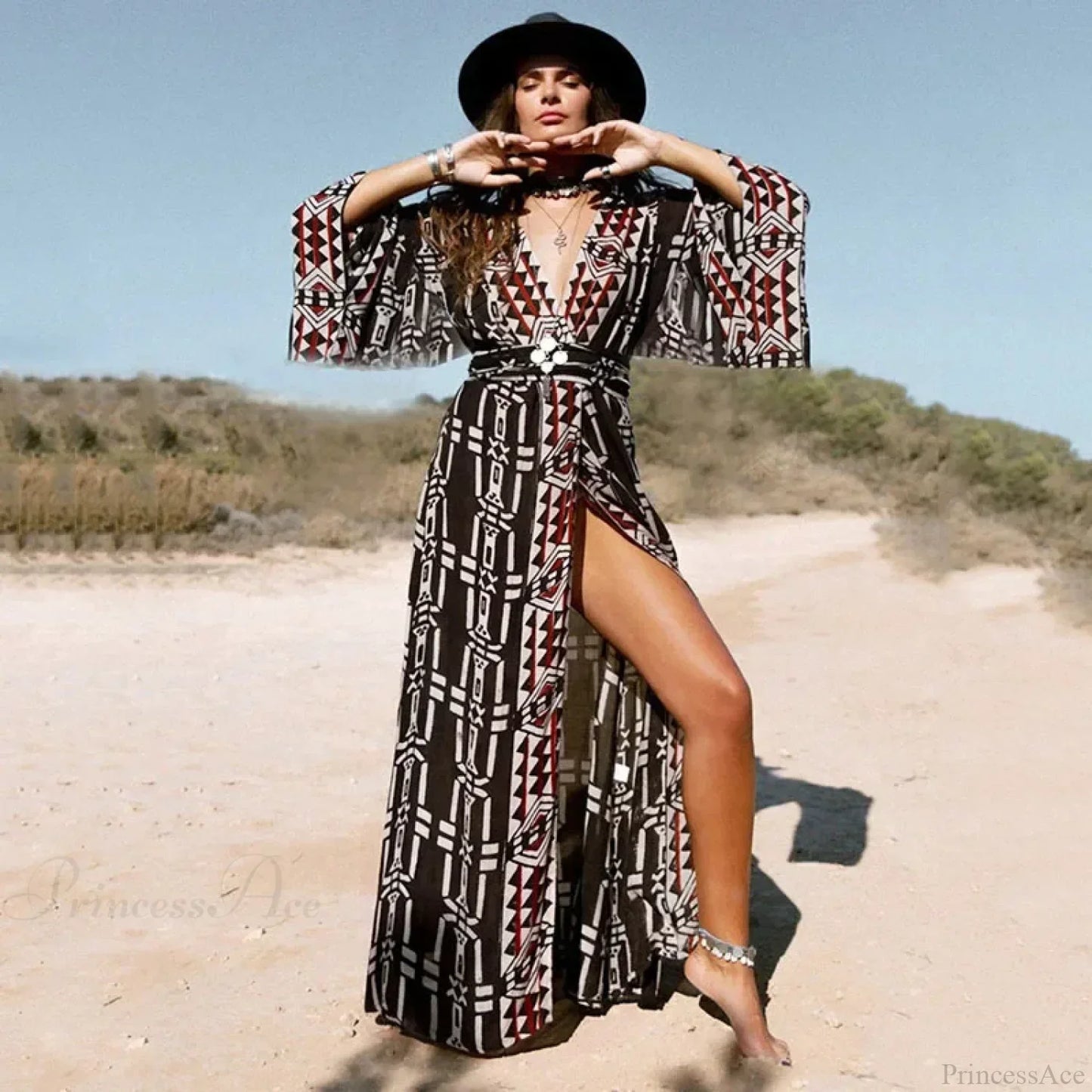 Cotton Rayon Kimono Robe Bikini Cover-up