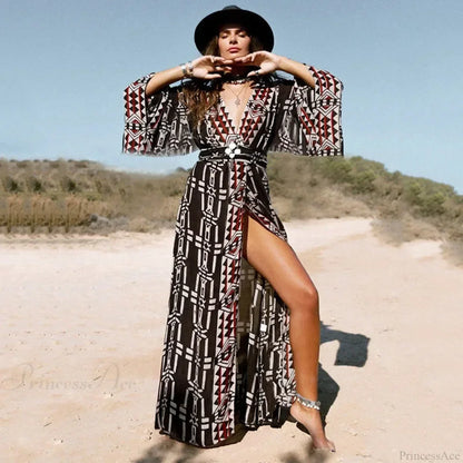 Cotton Rayon Kimono Robe Bikini Cover-up
