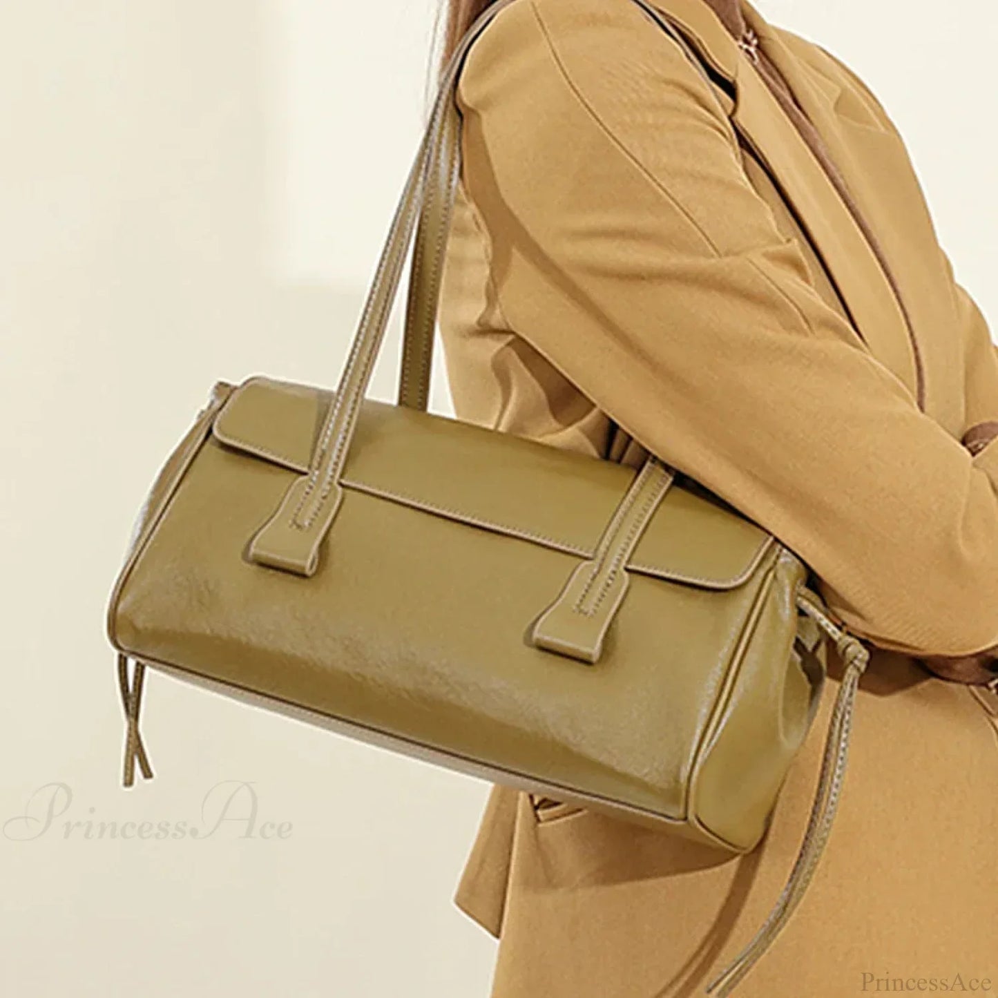 Cow Genuine Leather Luxury Satchel Shoulder Bag