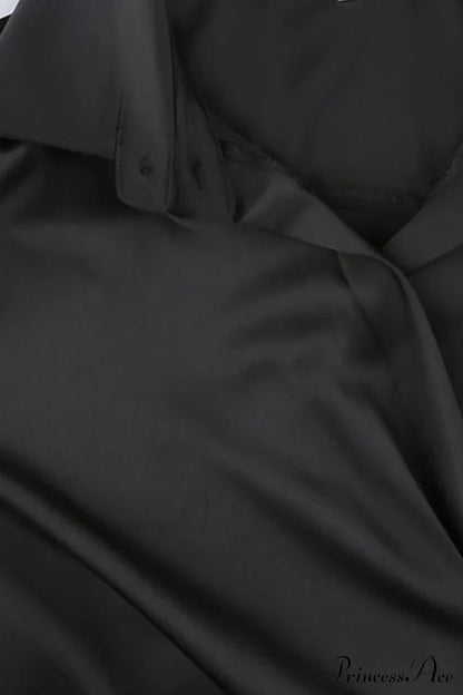 Cowl Neck Ruched Dress