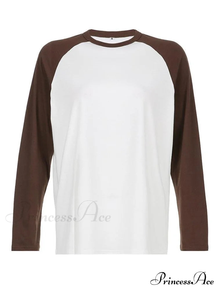 Comfortable Simple Fashionable Versatile Soft Loose Pullover Long Sleeve Tee