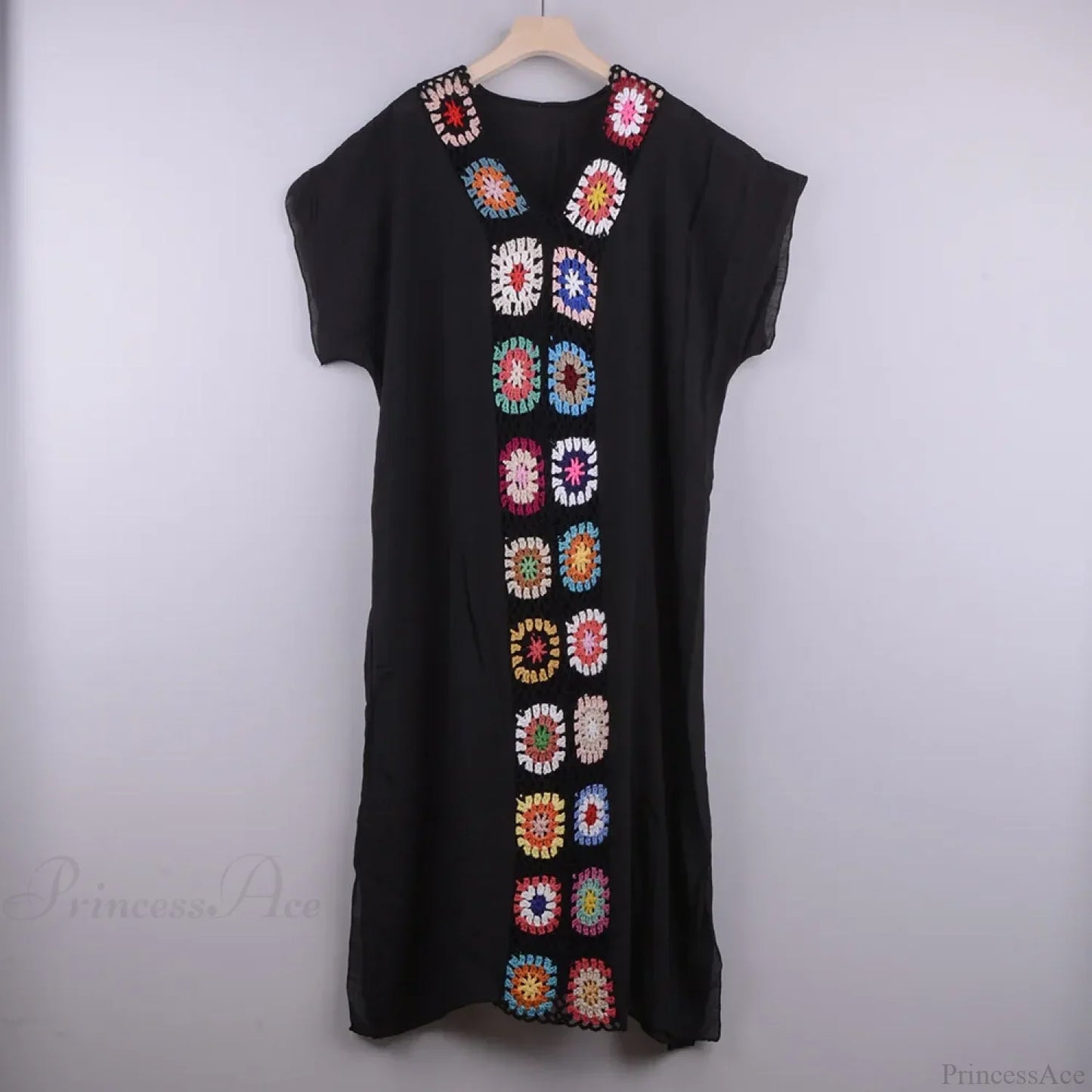 Vestido playero de ganchillo para mujer