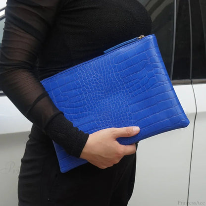 Crocodile Pattern Large Evening Wristlet