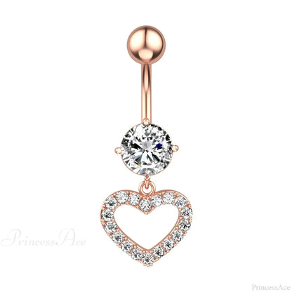 Crystal Dangle Gothic Belly Ring