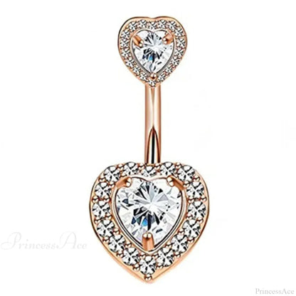 Crystal Dangle Gothic Belly Ring