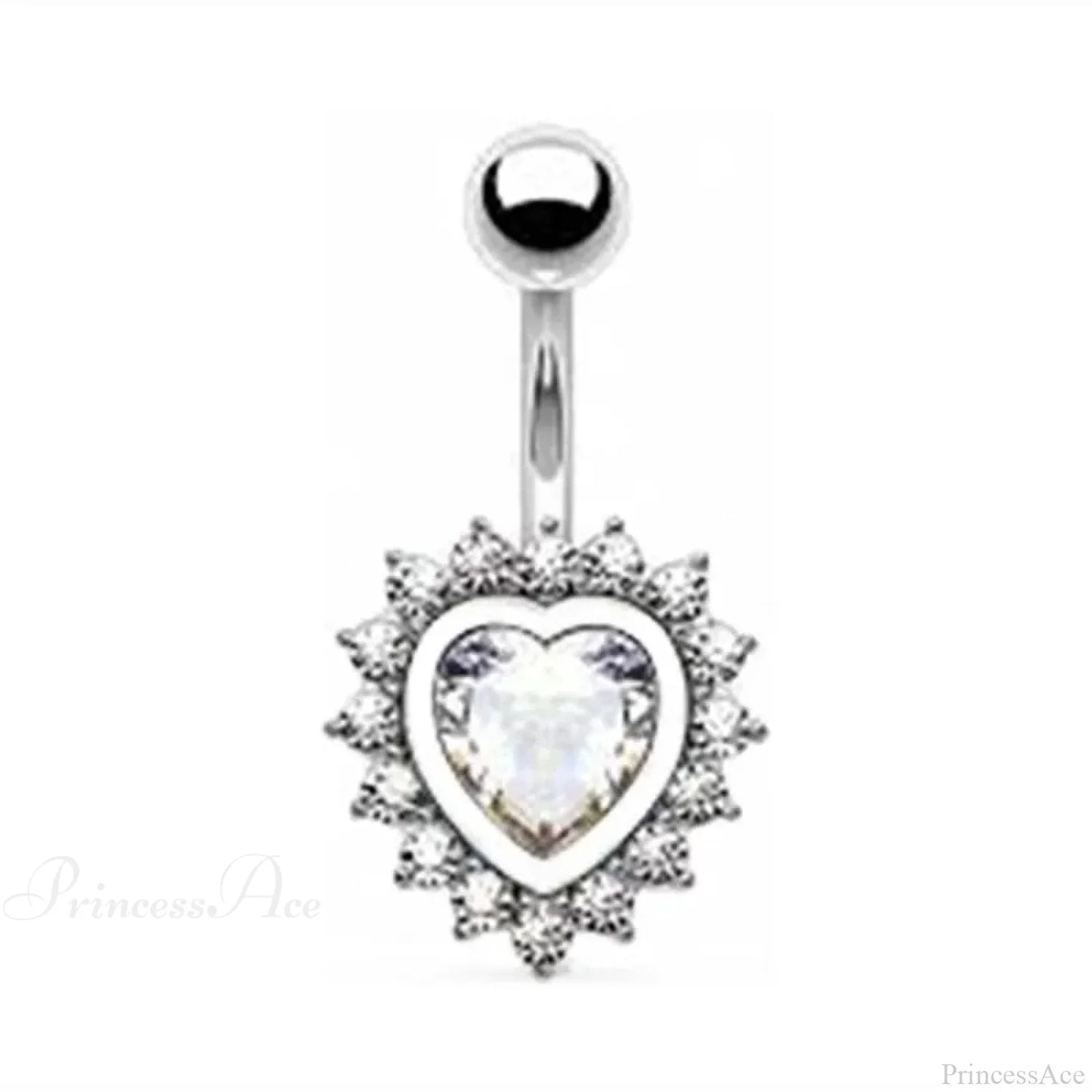 Crystal Dangle Gothic Belly Ring