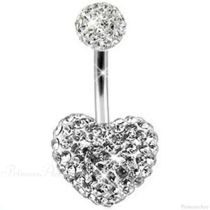 Crystal Dangle Gothic Belly Ring