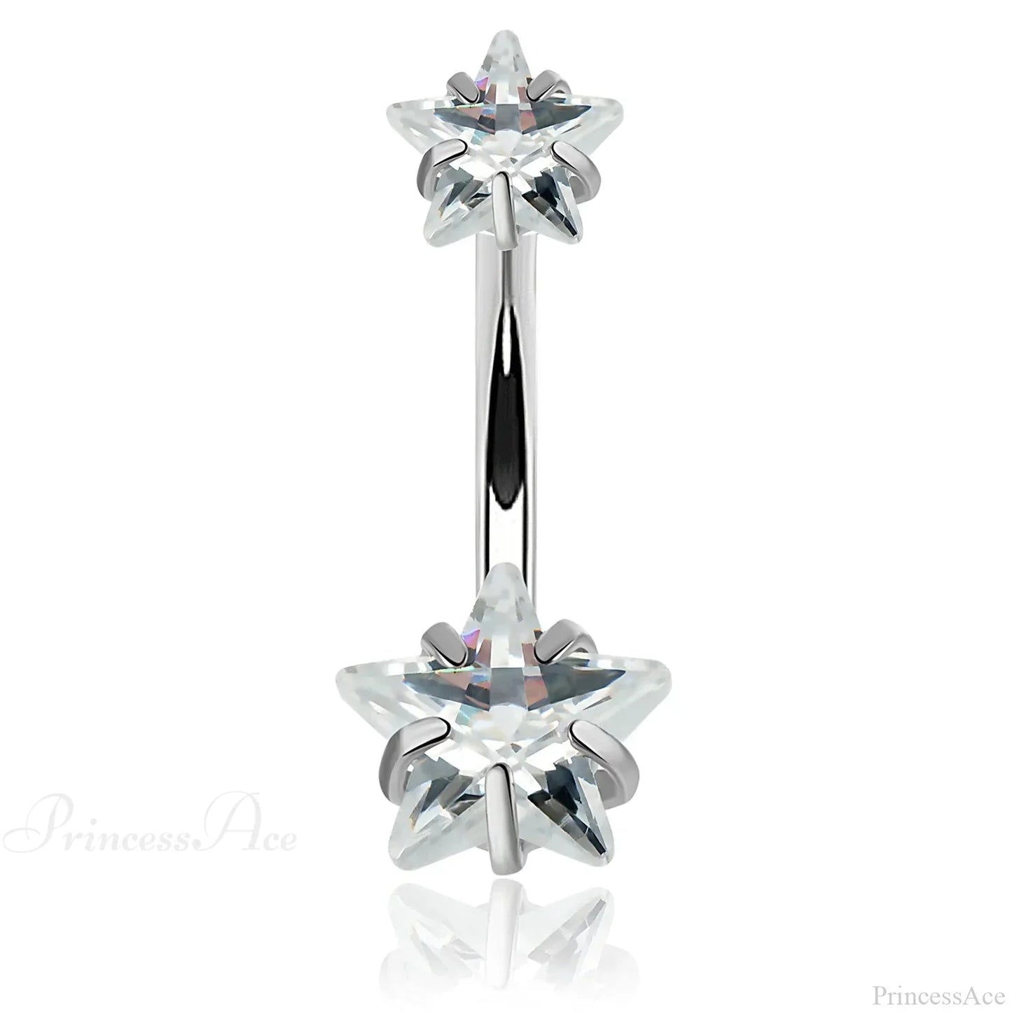 Crystal Dangle Gothic Belly Ring