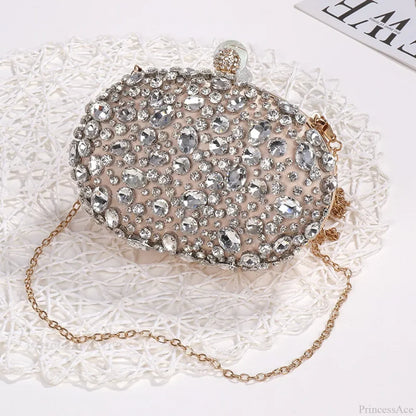 Crystal Diamond Evening Bag Birthday Party Wedding Clutch
