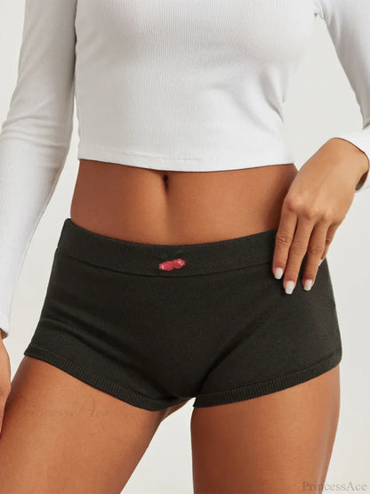 Cute Print Low Rise Lounge Short