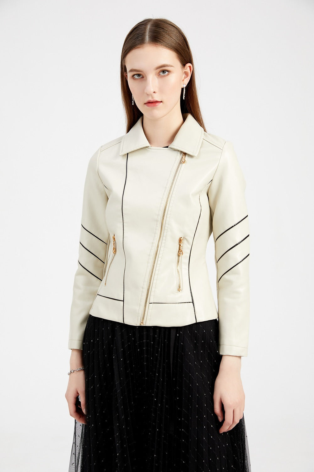 Chaqueta moto de PU ligera