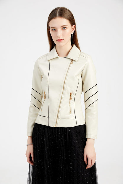 Chaqueta moto de PU ligera