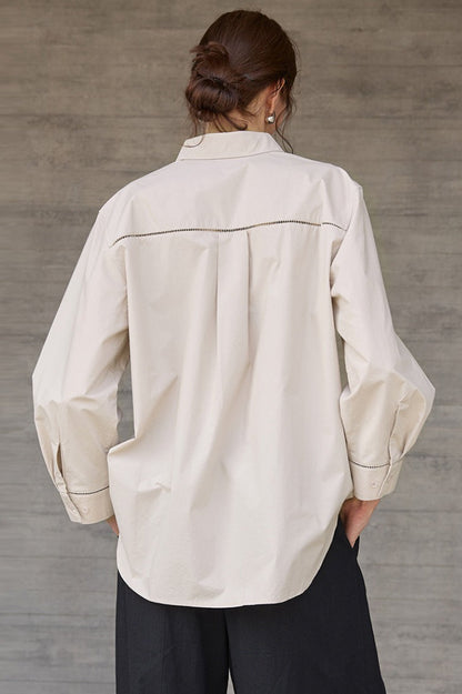 French Lazy Sheer Blouse