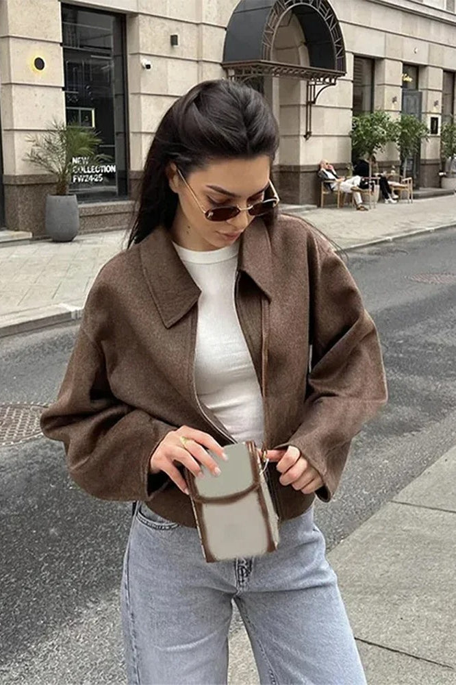 Vintage Lapel Short Jacket