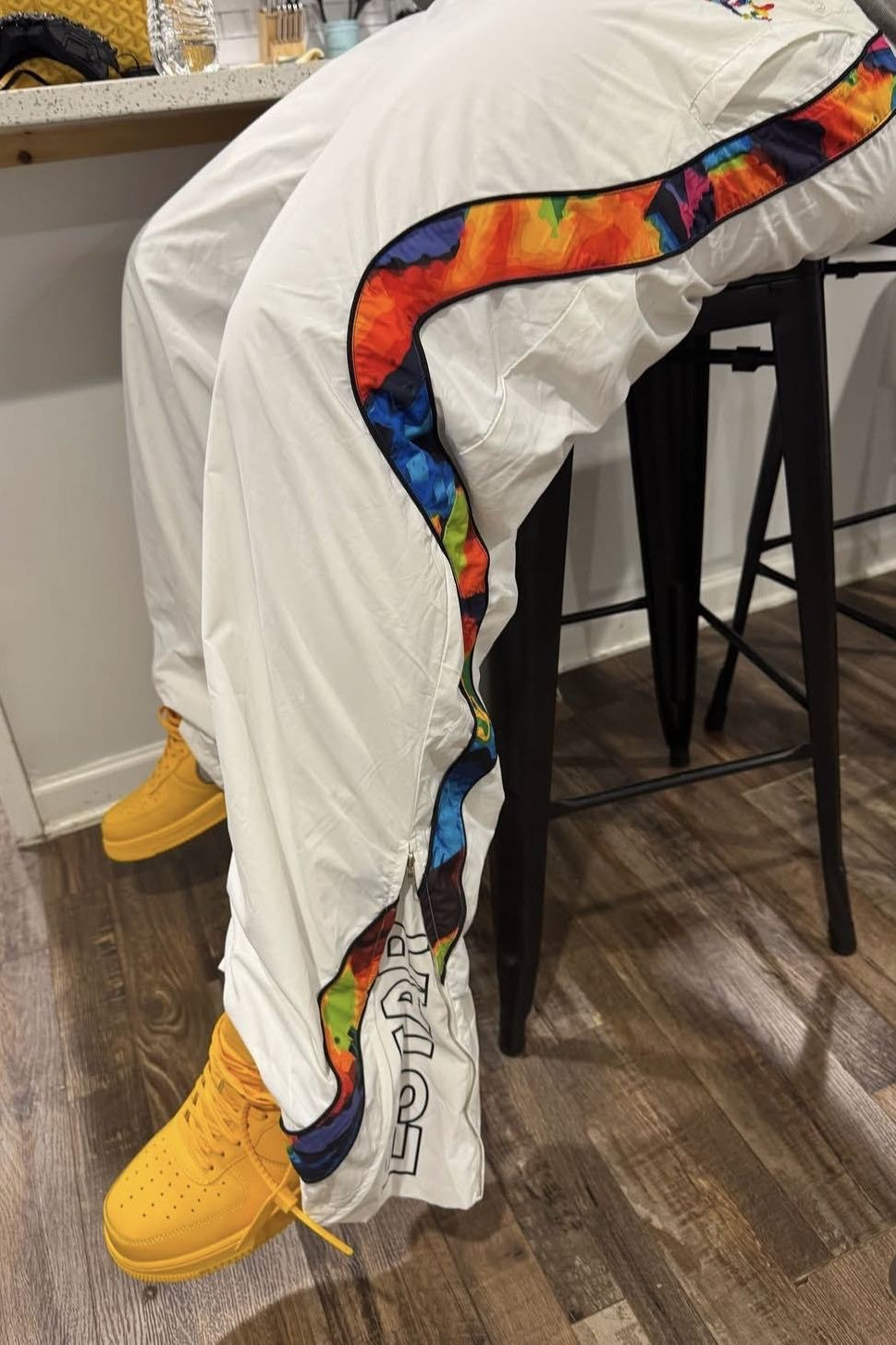 Street Style Hip Hop Loose Elastic Waist Unisex Pants