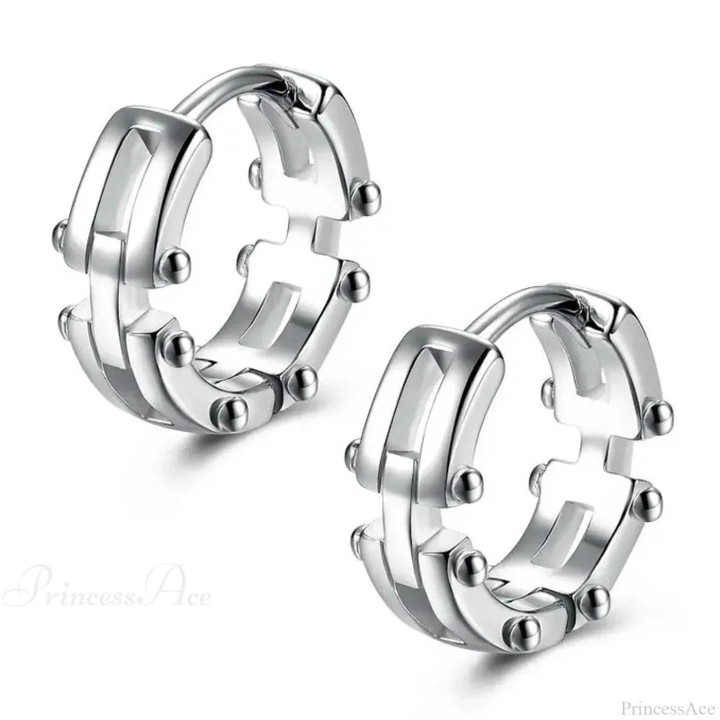 Dark Black Skull Awl Rock Declaration Earring