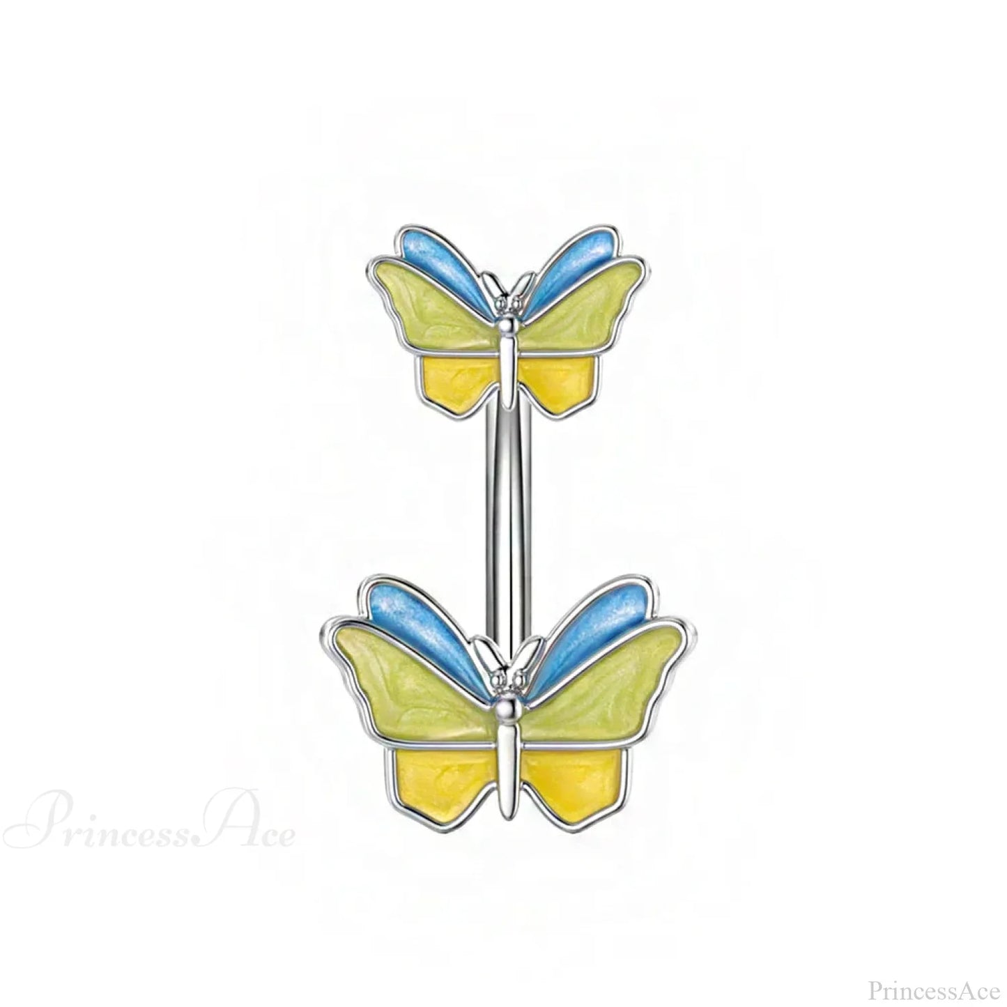 Dark Butterfly Pendant Belly Ring
