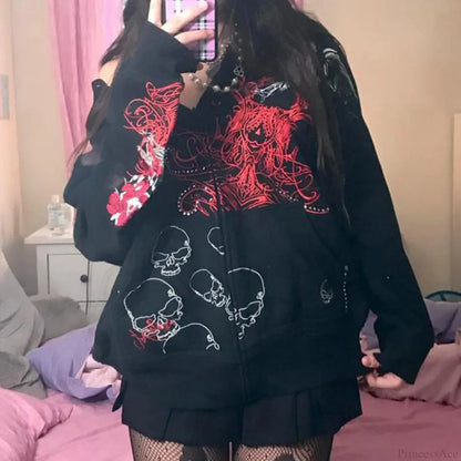 Dark Dirty Pictorial Zip Hoodie
