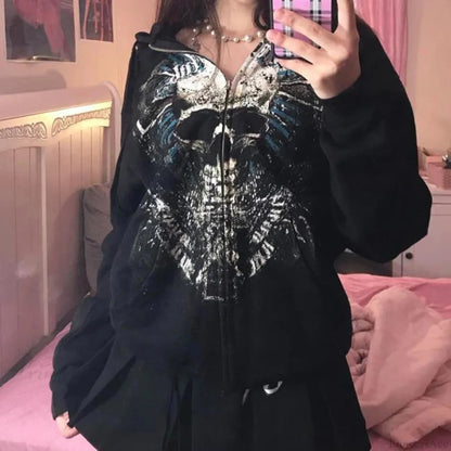 Dark Dirty Pictorial Zip Hoodie