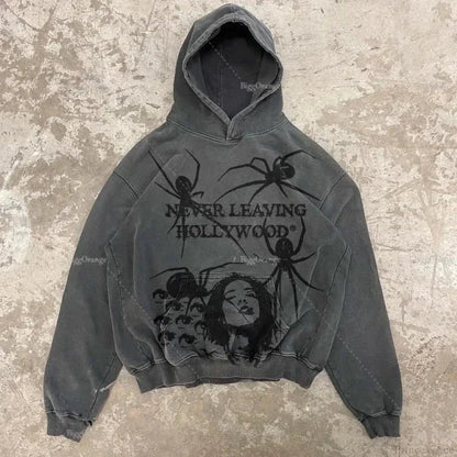 Dark Fashion Design Huge Hoodie