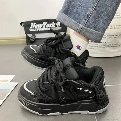 Dark Grey Gothic Bulky Sneaker