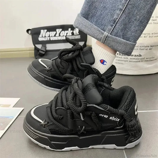 Dark Grey Gothic Bulky Sneaker