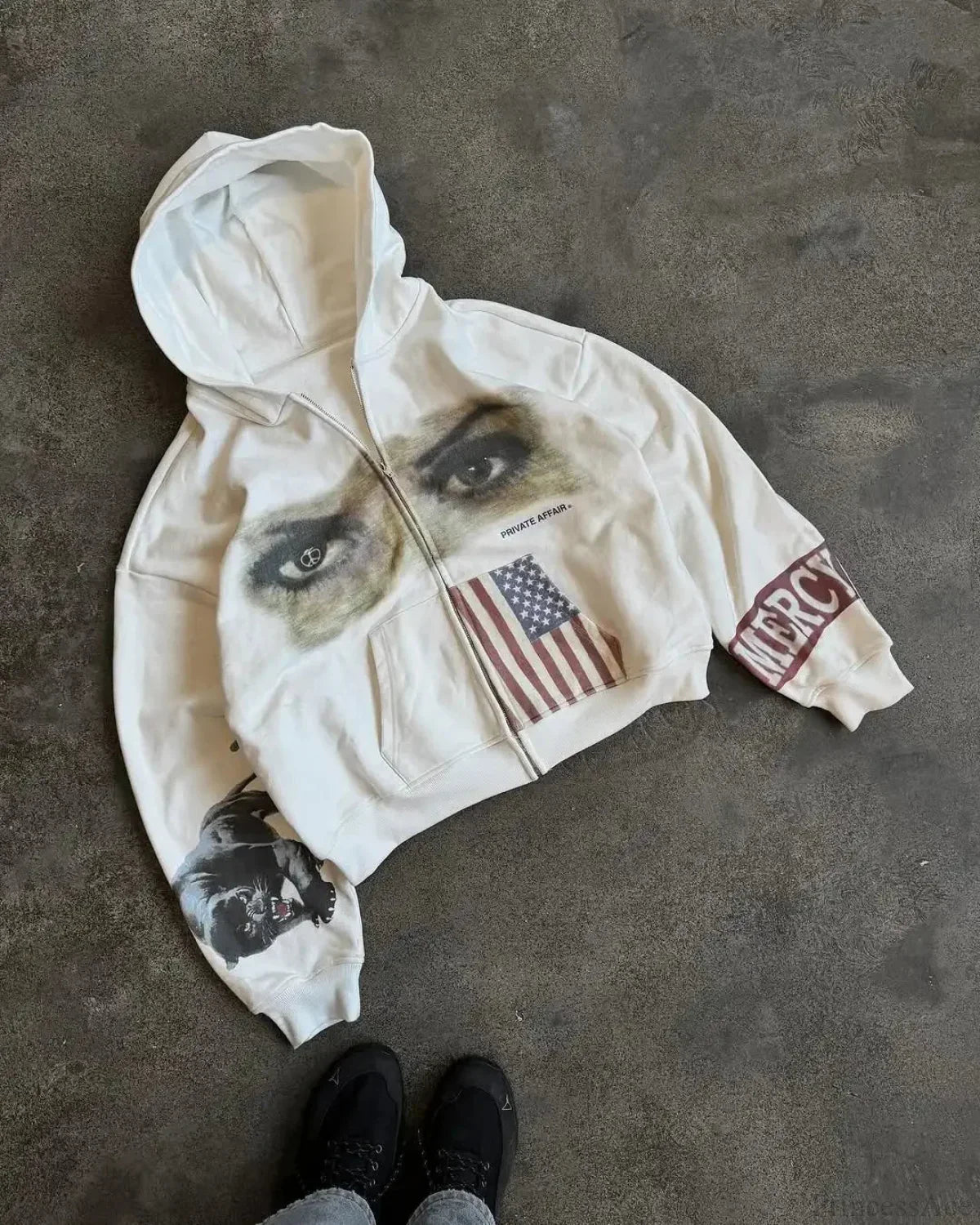 Dark Hip Hop Large Hoodie