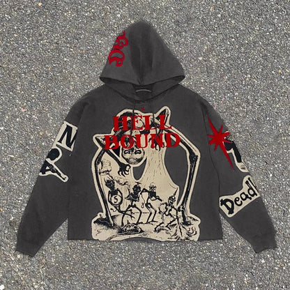 Dark Mummy Visual Pullover Hoodie
