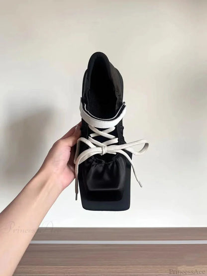 Dark Platform Moving Tennis Shoe