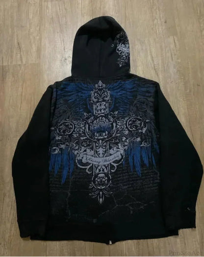 Dark Print Pullover Jumper