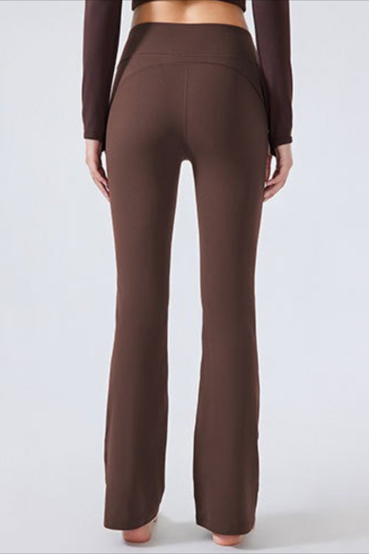 Leggings de yoga acampanados de cintura alta con forro polar