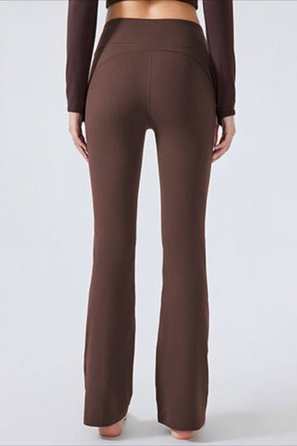 Leggings de yoga acampanados de cintura alta con forro polar