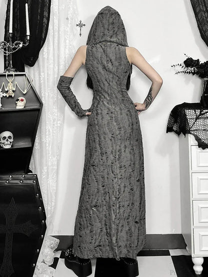 Digital Cloaked Trendy Maxi Dress