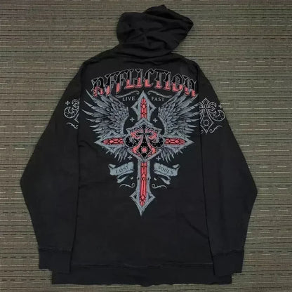 Distress Road Medieval Zip Hoodie