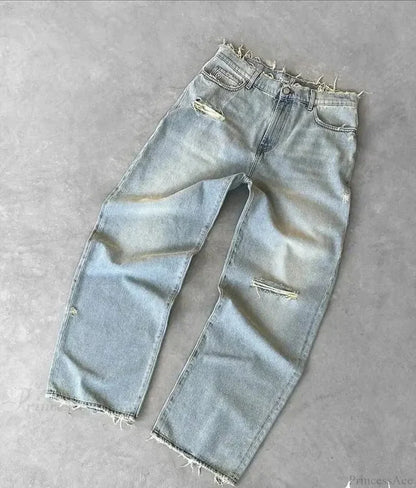 Distressed Gothic Vintage Baggy Pant