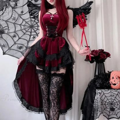 Dovetail Halter Sorceress Gothic Midi Garment