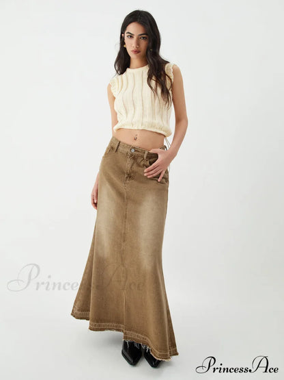 Drawstring Crochet Graceful Sweater Vest