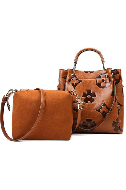 Stylish and Casual Large-capacity Embossed Shoulder Bag