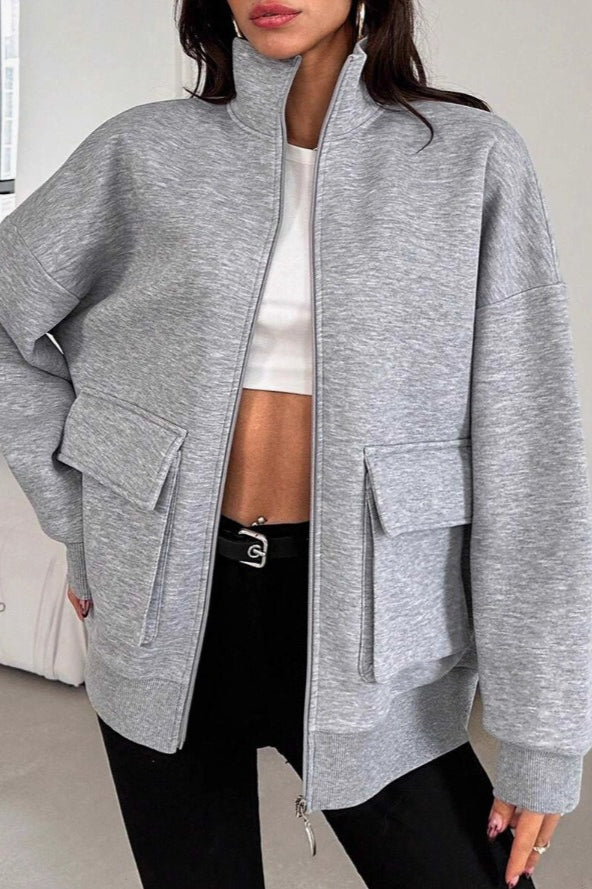 Chaqueta Bomber Casual Ajustada