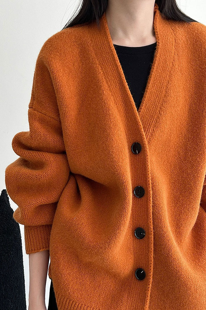 Cárdigan estilo vintage de corte holgado