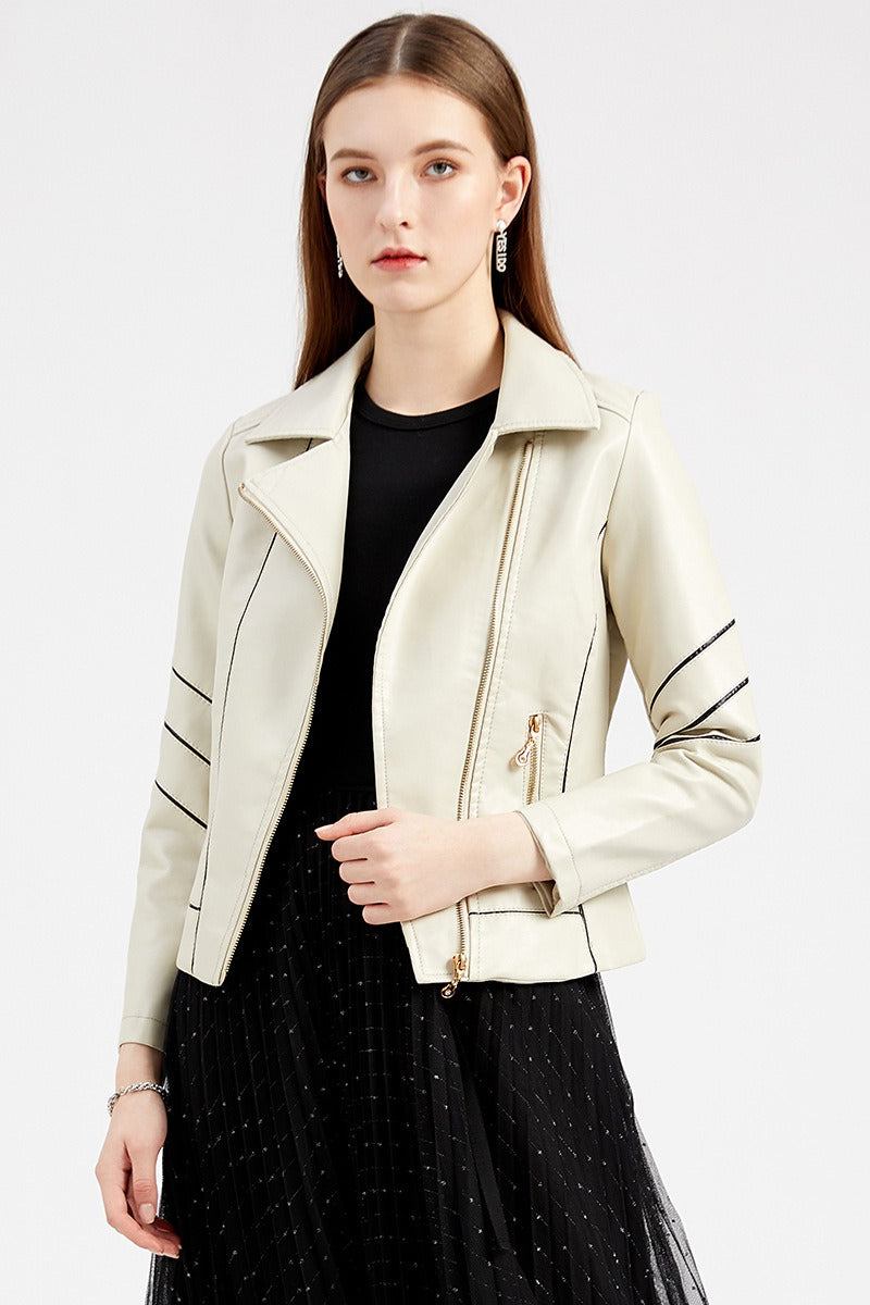 Chaqueta moto de PU ligera