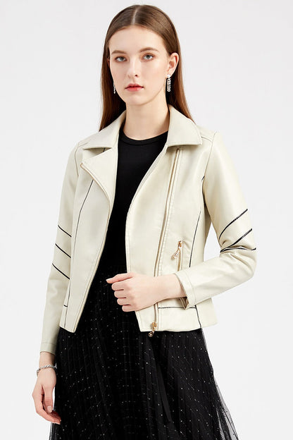 Chaqueta moto de PU ligera