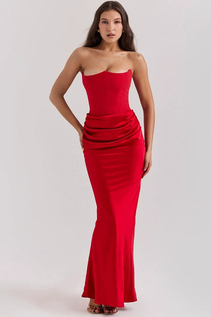 Strapless Backless Slim Chic Formal Dress