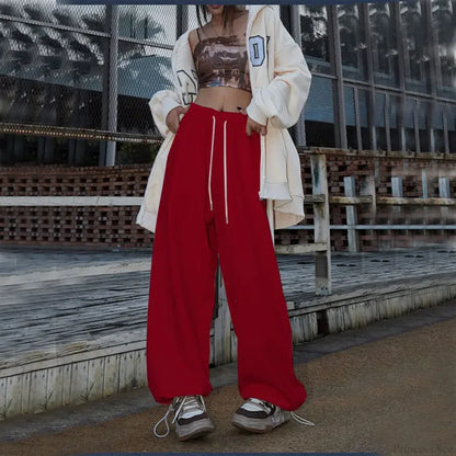 Elastic High Waist Dance Pants